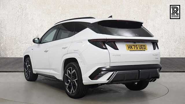 Hyundai TUCSON 1.6 T-GDi N Line SUV 5dr Petrol Hybrid Auto Euro 6 (s/s) (215 ps) ATLAS WHITE