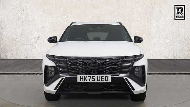 Hyundai TUCSON 1.6 T-GDi N Line SUV 5dr Petrol Hybrid Auto Euro 6 (s/s) (215 ps) ATLAS WHITE