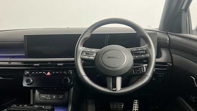 Hyundai TUCSON 1.6 T-GDi N Line SUV 5dr Petrol Hybrid Auto Euro 6 (s/s) (215 ps) ATLAS WHITE