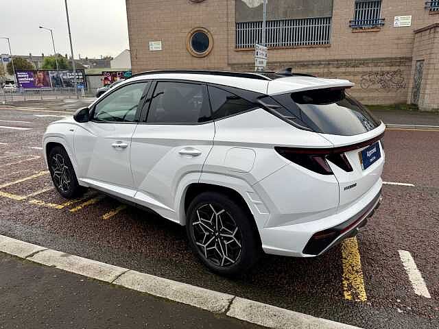 Hyundai TUCSON 1.6 TGDi Hybrid 230 N Line S 5dr 2WD Auto White