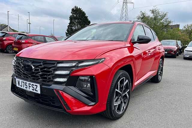 Hyundai TUCSON 1.6 T-GDi MHEV N Line DCT Euro 6 (s/s) 5dr Red