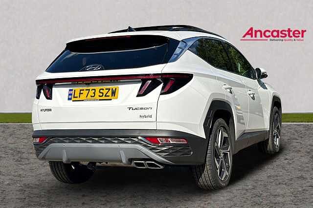 Hyundai TUCSON 1.6 h T-GDi Ultimate SUV 5dr Petrol Hybrid Auto Euro 6 (s/s) (230 ps) lid - Atlas white