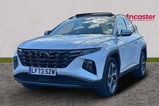 Hyundai TUCSON 1.6 h T-GDi Ultimate SUV 5dr Petrol Hybrid Auto Euro 6 (s/s) (230 ps) lid - Atlas white