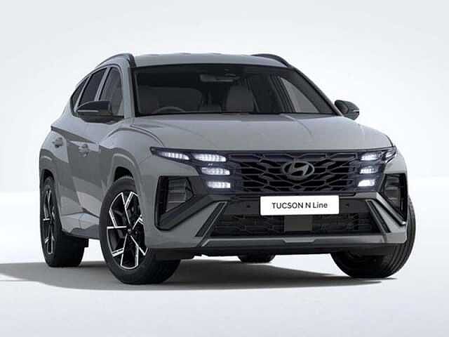 Hyundai TUCSON 1.6 H T-GDI SE CONNECT SUV 5DR PETROL HYBRID AUTO EURO 6 (S/S) (230 PS) Amazon Grey