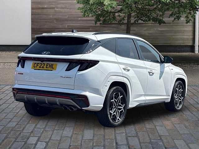 Hyundai TUCSON 1.6 T-GDi N Line SUV 5dr Petrol Manual Euro 6 (s/s) (150 ps) Serenity White