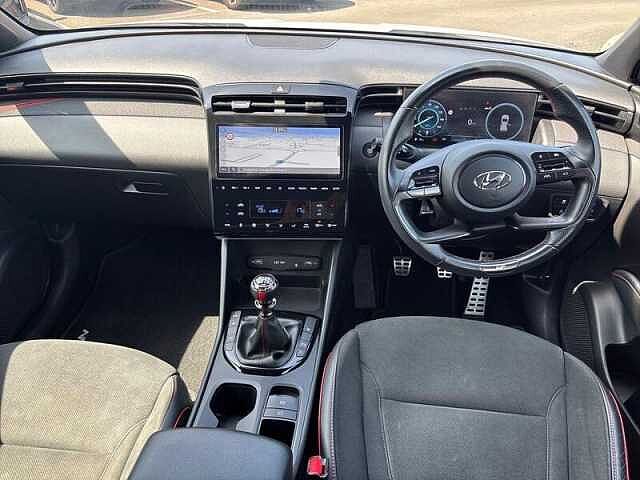 Hyundai TUCSON 1.6 T-GDi N Line SUV 5dr Petrol Manual Euro 6 (s/s) (150 ps) Serenity White