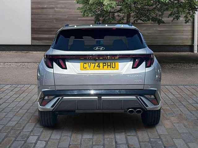 Hyundai TUCSON 1.6 T-GDi N Line S SUV 5dr Petrol Hybrid Auto 4WD Euro 6 (s/s) (215 ps) Shimmering Silver
