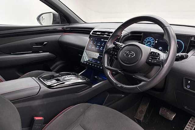 Hyundai TUCSON 1.6 h T-GDi N Line SUV 5dr Petrol Hybrid Auto Euro 6 (s/s) (230 ps) Atlas White