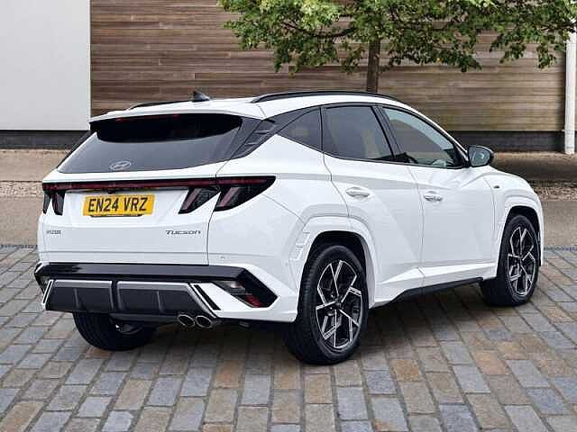 Hyundai TUCSON 1.6 T-GDi N Line S SUV 5dr Petrol Manual Euro 6 (s/s) (160 ps) Atlas White