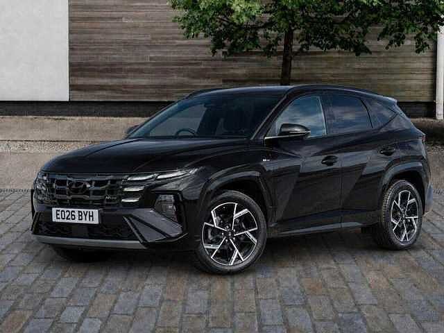 Hyundai TUCSON 1.6T N Line S SUV 5dr Petrol Hybrid Auto Euro 6 (s/s) (239 ps) Abyss Black