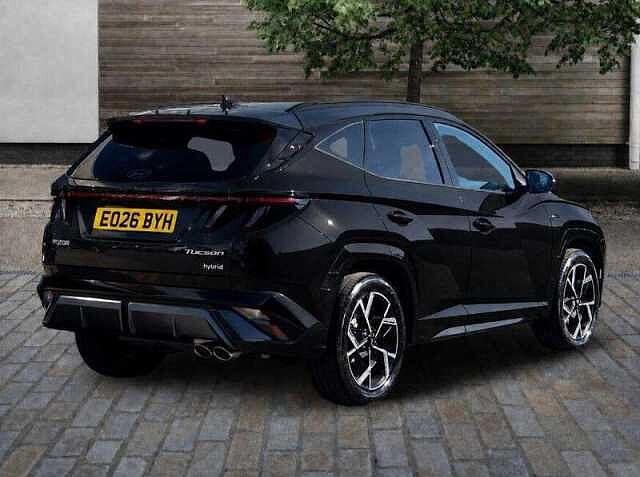 Hyundai TUCSON 1.6T N Line S SUV 5dr Petrol Hybrid Auto Euro 6 (s/s) (239 ps) Abyss Black