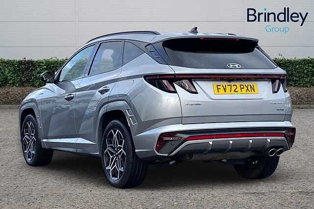 Hyundai TUCSON 1.6 h T-GDi N Line SUV 5dr Petrol Hybrid Auto Euro 6 (s/s) (230 ps) Shimmering Silver