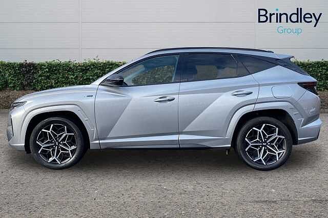 Hyundai TUCSON 1.6 h T-GDi N Line SUV 5dr Petrol Hybrid Auto Euro 6 (s/s) (230 ps) Shimmering Silver