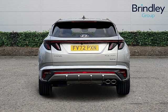 Hyundai TUCSON 1.6 h T-GDi N Line SUV 5dr Petrol Hybrid Auto Euro 6 (s/s) (230 ps) Shimmering Silver