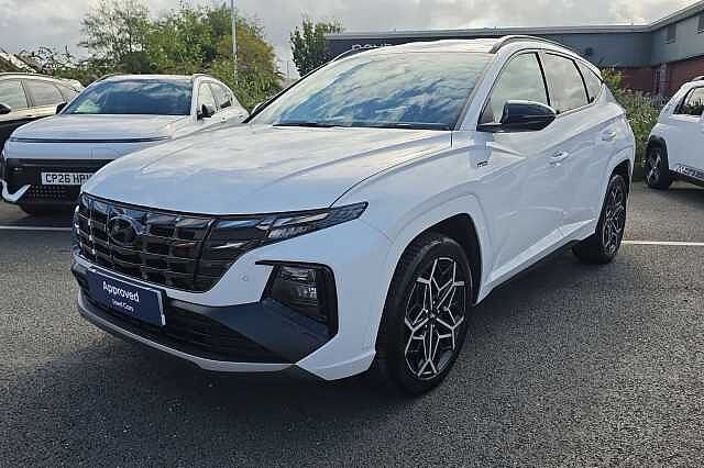 Hyundai TUCSON 1.6 TGDi Hybrid 230 N Line 5dr 2WD Auto White