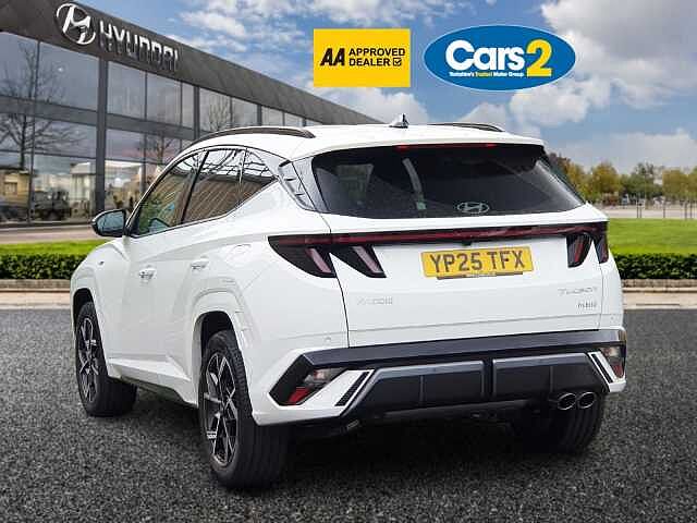 Hyundai TUCSON 1.6T Hybrid N Line 5dr Auto White