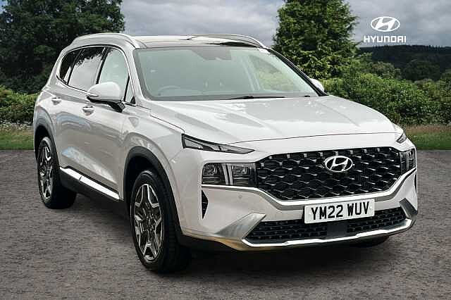 Hyundai SANTA FE 1.6 TGDi Hybrid Ultimate 5dr 4WD Auto white