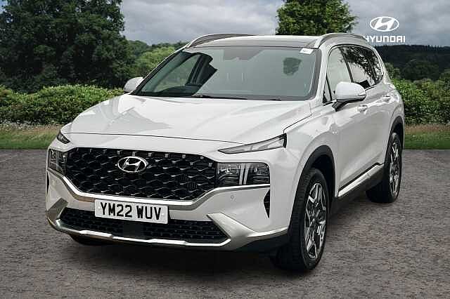 Hyundai SANTA FE 1.6 TGDi Hybrid Ultimate 5dr 4WD Auto white
