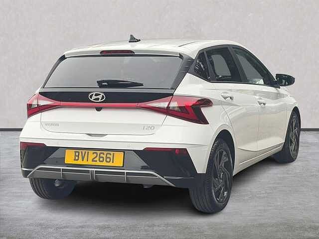 Hyundai I20 1.0 T-Gdi Black Line Hatchback 5Dr Petrol Manual Euro 6 (S/S) (90 Ps) White