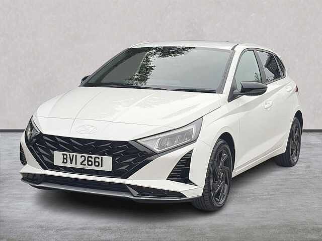 Hyundai I20 1.0 T-Gdi Black Line Hatchback 5Dr Petrol Manual Euro 6 (S/S) (90 Ps) White