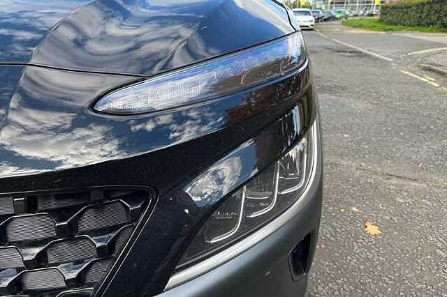 Hyundai KONA 1.6 h-GDi Ultimate SUV 5dr Petrol Hybrid DCT Euro 6 (s/s) (141 ps) Black