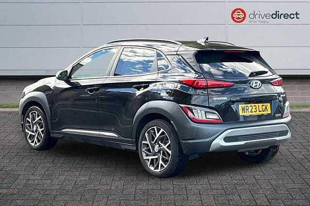 Hyundai KONA 1.6 h-GDi Ultimate SUV 5dr Petrol Hybrid DCT Euro 6 (s/s) (141 ps) Black
