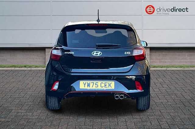 Hyundai I10 1.0 T-GDi N Line Hatchback 5dr Petrol Manual Euro 6 (s/s) (90 ps) Black