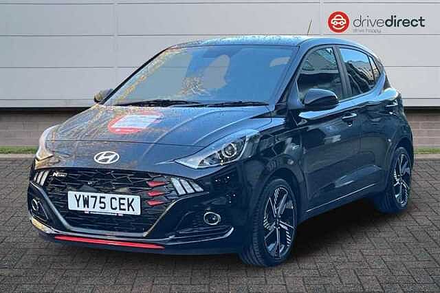 Hyundai I10 1.0 T-GDi N Line Hatchback 5dr Petrol Manual Euro 6 (s/s) (90 ps) Black