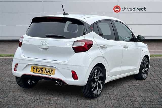 Hyundai I10 1.0 T-GDi N Line Hatchback 5dr Petrol Manual Euro 6 (s/s) (90 ps) White