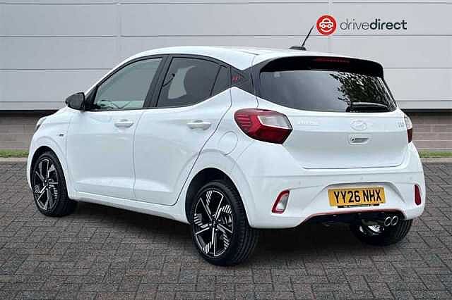 Hyundai I10 1.0 T-GDi N Line Hatchback 5dr Petrol Manual Euro 6 (s/s) (90 ps) White