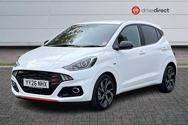 Hyundai I10 1.0 T-GDi N Line Hatchback 5dr Petrol Manual Euro 6 (s/s) (90 ps) White