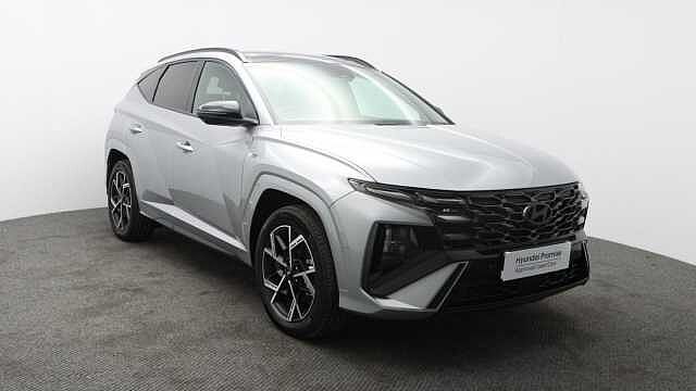Hyundai TUCSON 1.6 T-GDi N Line S SUV 5dr Petrol Hybrid Auto Euro 6 (s/s) (215 ps) Shimmering Silver