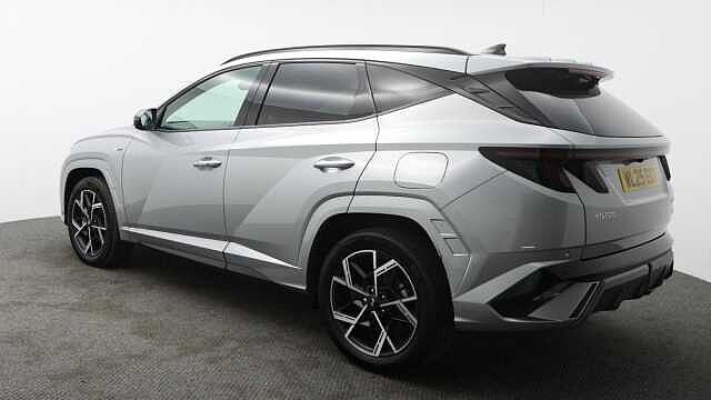 Hyundai TUCSON 1.6 T-GDi N Line S SUV 5dr Petrol Hybrid Auto Euro 6 (s/s) (215 ps) Shimmering Silver