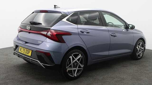 Hyundai I20 1.0 T-GDi Tech Line Hatchback 5dr Petrol DCT Euro 6 (s/s) (90 ps) Blue