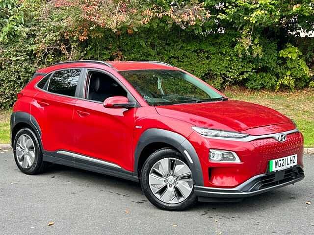 Hyundai KONA 64kWh Premium SE SUV 5dr Electric Auto (7kW Charger) (204 ps) Red