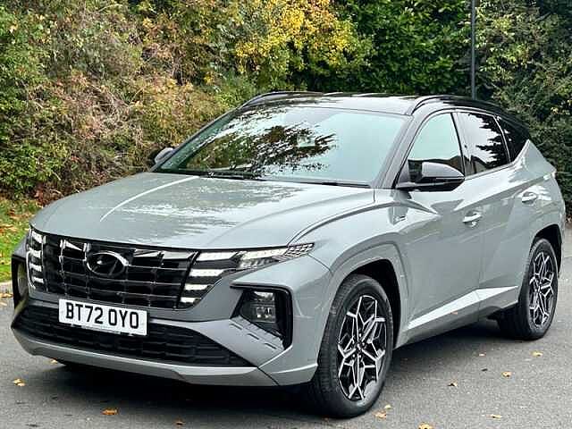 Hyundai TUCSON 1.6 h T-GDi N Line SUV 5dr Petrol Hybrid Auto Euro 6 (s/s) (230 ps) Grey