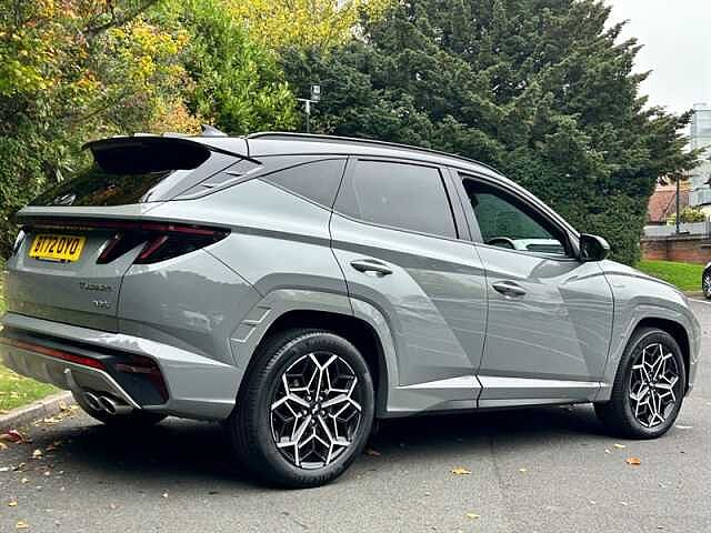 Hyundai TUCSON 1.6 h T-GDi N Line SUV 5dr Petrol Hybrid Auto Euro 6 (s/s) (230 ps) Grey