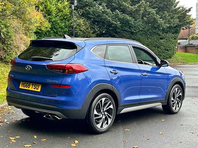 Hyundai TUCSON 1.6 T-GDi Premium SE SUV 5dr Petrol DCT Euro 6 (s/s) (177 ps) Blue