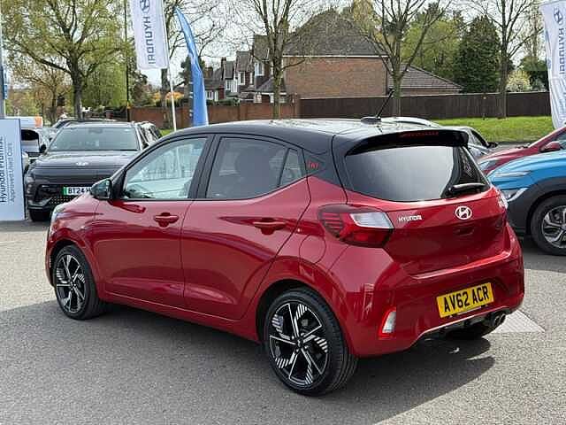 Hyundai I10 1.0 T-GDi N Line Hatchback 5dr Petrol Manual Euro 6 (s/s) (90 ps) Red