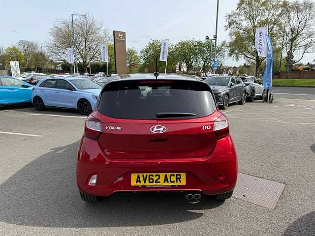 Hyundai I10 1.0 T-GDi N Line Hatchback 5dr Petrol Manual Euro 6 (s/s) (90 ps) Red