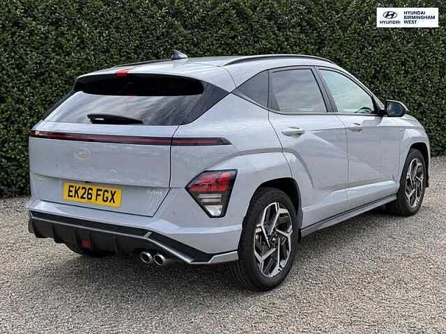 Hyundai KONA 1.6 h-GDi N Line S SUV 5dr Petrol Hybrid DCT Euro 6 (s/s) (138 ps) Grey