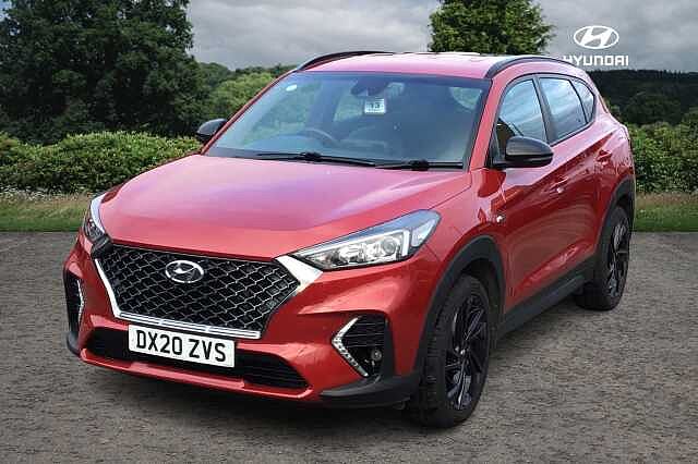 Hyundai TUCSON 1.6 CRDi 48V MHD 136 N Line 5dr 2WD DCT Fiery Red