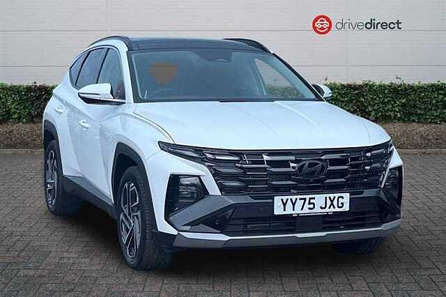 Hyundai TUCSON 1.6 T-GDi Ultimate SUV 5dr Petrol Hybrid Auto Euro 6 (s/s) (215 ps) White