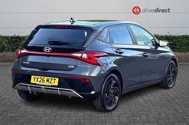 Hyundai I20 1.0 T-GDi Black Line Hatchback 5dr Petrol DCT Euro 6 (s/s) (90 ps) Grey
