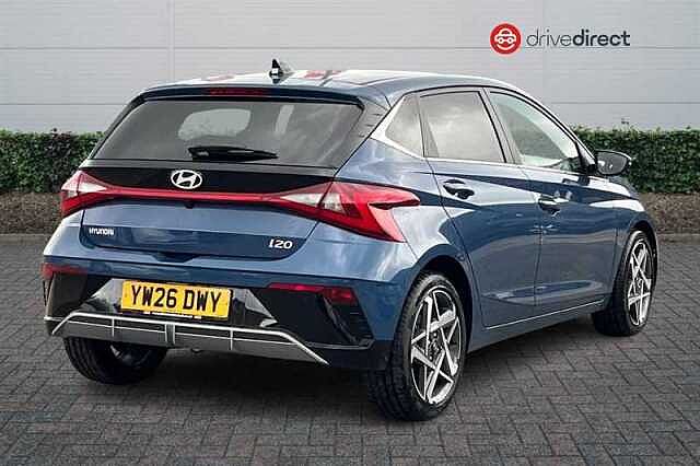 Hyundai I20 1.0 T-GDi Tech Line Hatchback 5dr Petrol DCT Euro 6 (s/s) (90 ps) Blue