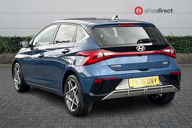 Hyundai I20 1.0 T-GDi Tech Line Hatchback 5dr Petrol DCT Euro 6 (s/s) (90 ps) Blue