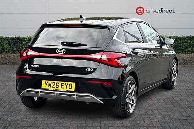 Hyundai I20 1.0 T-GDi Tech Line Hatchback 5dr Petrol DCT Euro 6 (s/s) (90 ps) Black
