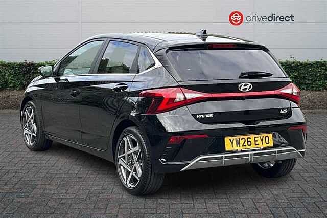 Hyundai I20 1.0 T-GDi Tech Line Hatchback 5dr Petrol DCT Euro 6 (s/s) (90 ps) Black