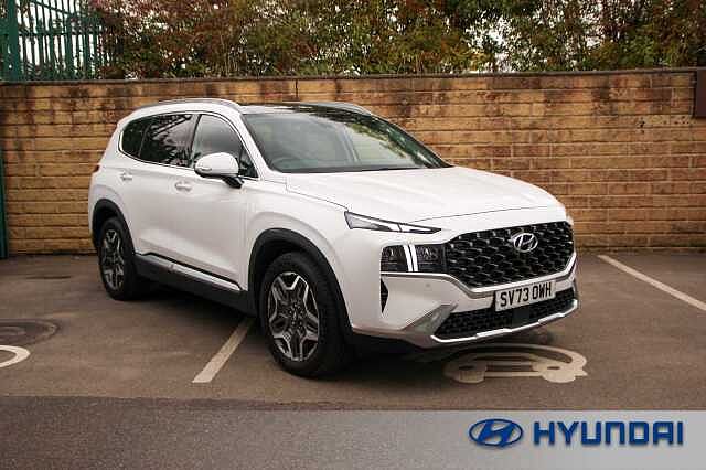 Hyundai SANTA FE 1.6 TGDi Hybrid Ultimate 5dr 4WD Auto White Cream