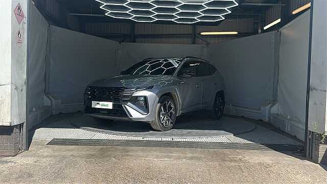 Hyundai TUCSON 1.6 T-GDi N Line SUV 5dr Petrol Hybrid Auto Euro 6 (s/s) (215 ps) Shimmering Slvr